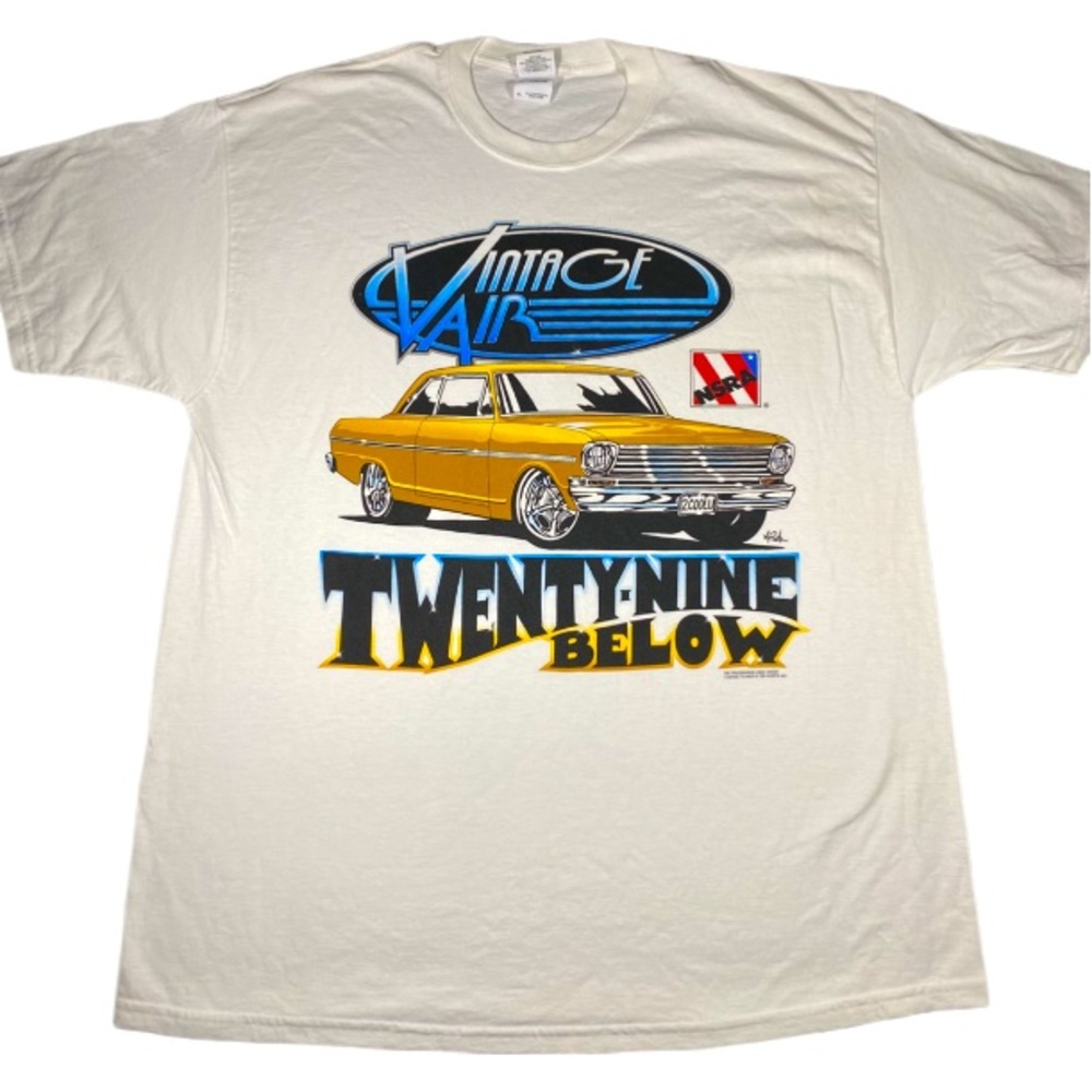 Racing T-Shirt Men’s XL Street Rod Vintage Air Twenty Nine Below White SS Crew